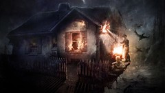 Fire dark Gothic Birds houses