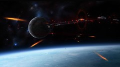 Fire dark War outer space