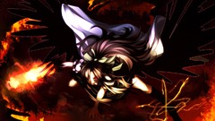 Fire dark weapons wings red eyes tongue bows action skirts long 