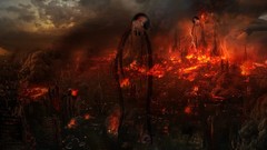 Fire destruction alien life