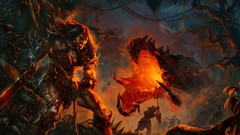 Fire Dragons drake artwork fantasy art