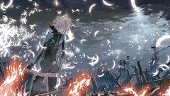 Fire feathers Anime apocalyptic anime girls post-apocalyptic