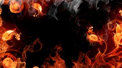 Fire flames fantasy art artistic
