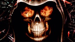 Fire flames skulls deviantart digital art