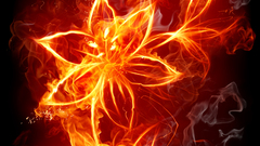 Fire flower flames artwork