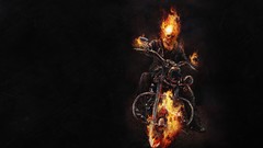 Fire Ghost Rider skeletons motorbikes