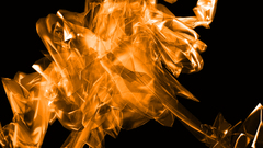 Fire granted abstract smoke