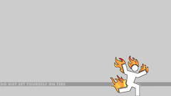 Fire gray funny white