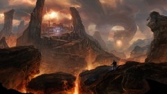Fire hell Inferno artwork fantasy art