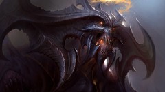 Fire horns diablo diablo iii demons artwork blizzard 