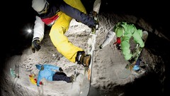 Fire jump Snowboarding Red Bull