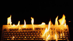 Fire keyboards black background