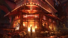 Fire market concept art columbia bioshock infinite video games