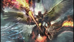 Fire paintings drawings drake digital art fantasy art