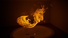 Fire Photoshop phonograph