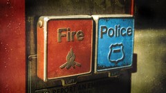 Fire police Buttons Emergency contradiction