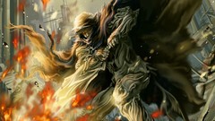 Fire ruins Warriors Swords cities