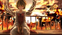 Fire short hair touhou Toramaru Shou