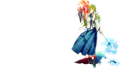 Fire skirts long hair