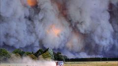 Fire smoke forest nature