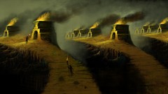 Fire smoke hell artwork fantasy art