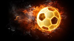 Fire soccer balls