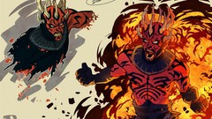 Fire star wars wildlife darth maul artwork
