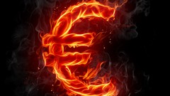 Fire Typography Europe Euro