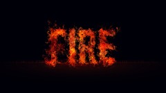Fire Typography flames