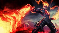 Fire Volcanoes Brand flames Champions burn League of Legends 