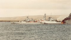 Fire War death ships Boats fight military Navy fleet British 