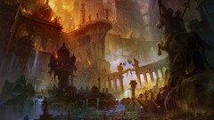 Fire War Horses destruction statues Bridges Pillars Temples 