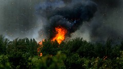 Fire War smoke Army Iraq