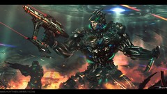 Fire War weapons Guns wars drawings science fiction battles 