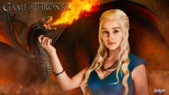Fire woman Dragons Actress game of thrones emilia clarke 