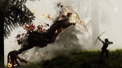 Fire woman weapons wings Dragons Warriors arrows hunter flames 