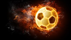 Fireball digital art soccer balls