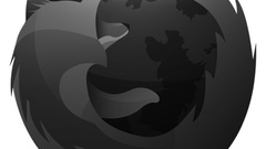 Firefox grayscale logos