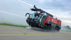 Fireman airports trucks vehicles Rosenbauer Panther