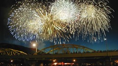 Fireworks Bridges urban