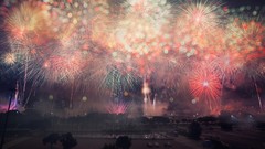 Fireworks cityscapes city skyline towns