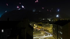 Fireworks edinburgh Holyrood park