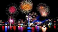 Fireworks hong kong City