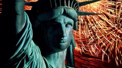 Fireworks Statue of Liberty