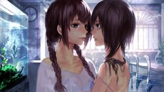 Fish Anime tears anime girls braids