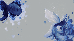 Fish artwork watercolor Simple