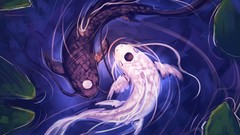 Fish Avatar: The Last Airbender yin-yang koi artwork