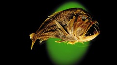 Fish black background