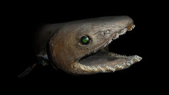 Fish black background