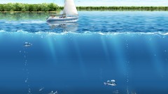 Fish digital art Sailboats